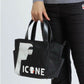 PICONE CLUB ピッコーネクラブ ゴルフバッグ レディース ロゴワッペンナイロンカートバッグ ポケット付き ファスナー付き C510905