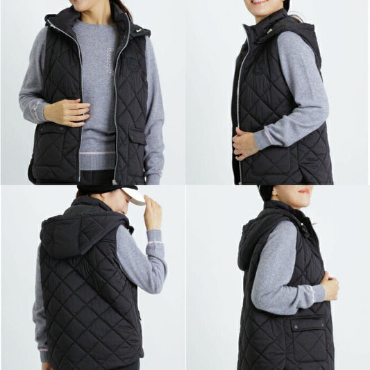 PICONE CLUB ピッコーネクラブ ゴルフウェア レディース 防風保温キルト中綿ジップベスト 防風性 はっ水性 ストレッチ性 C514020