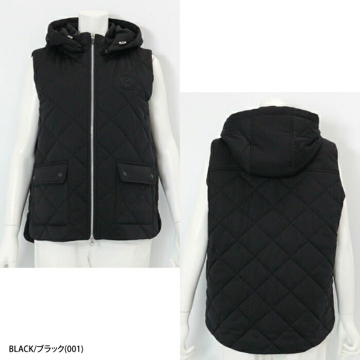 PICONE CLUB ピッコーネクラブ ゴルフウェア レディース 防風保温キルト中綿ジップベスト 防風性 はっ水性 ストレッチ性 C514020