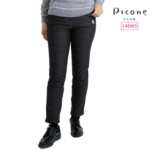 PICONE CLUB ピッコーネクラブ ゴルフウェア レディース 防風撥水中綿キルト切替パンツ 伸縮性 はっ水 ストレッチ性 C517108
