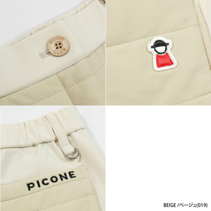 PICONE CLUB ピッコーネクラブ ゴルフウェア レディース 防風撥水中綿キルト切替パンツ 伸縮性 はっ水 ストレッチ性 C517108