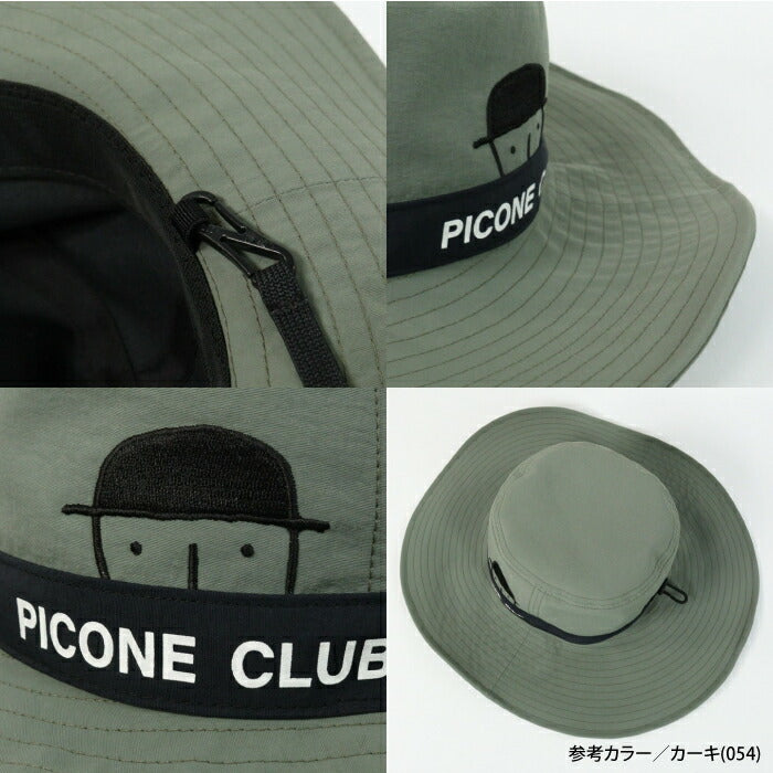 PICONE CLUB ピッコーネクラブ レディース UV撥水アドベンチャーハット ストラップ付き c550204
