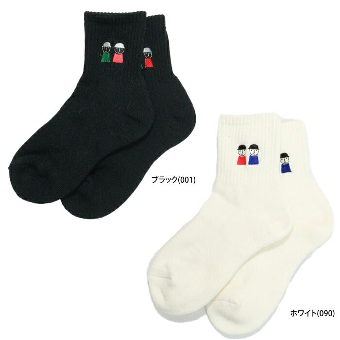 PICONE CLUB ピッコーネクラブ レディース ピコ刺繍リブソックス ゴルフ 綿混 靴下 【メール便可】c550205
