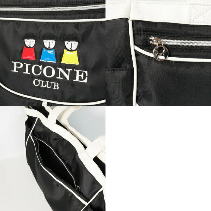PICONE CLUB ピッコーネクラブ レディース モノトーンボストンバッグ 多数ポケット C550209