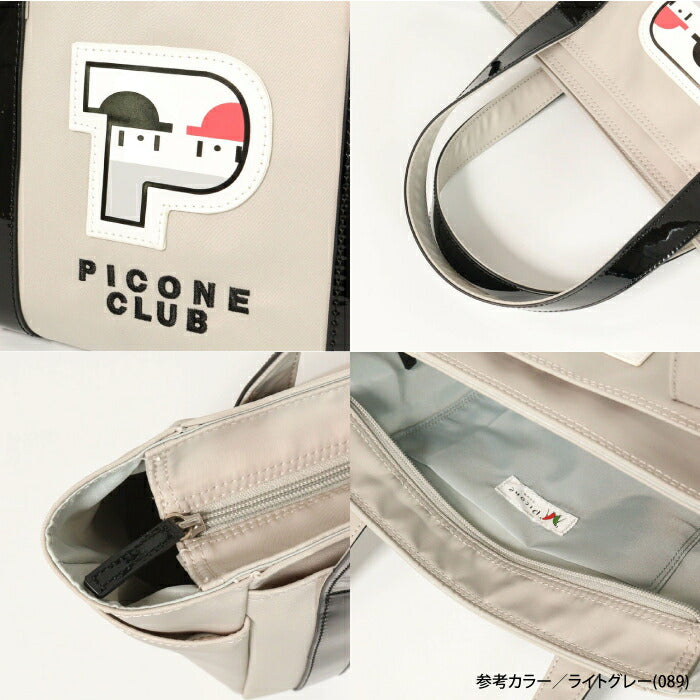 PICONE CLUB ピッコーネクラブ レディース Pワッペンカートバッグ 多数ポケット ファスナー開閉 C550304