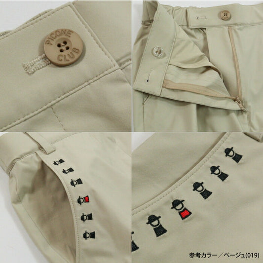 PICONE CLUB ピッコーネクラブ レディース UV冷感スパンライクチノパンツ キレイめ テーパード 撥水 ゴム仕様 c557205