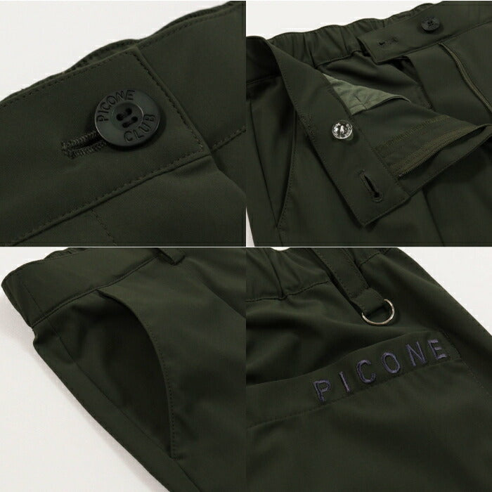 PICONE CLUB ピッコーネクラブ ゴルフウェア レディース 裾スリットUV冷感パンツ ロングパンツ ストレッチ性 すっきり見え 裾フロントスリット ウエストバック部分ゴム仕様 c557402