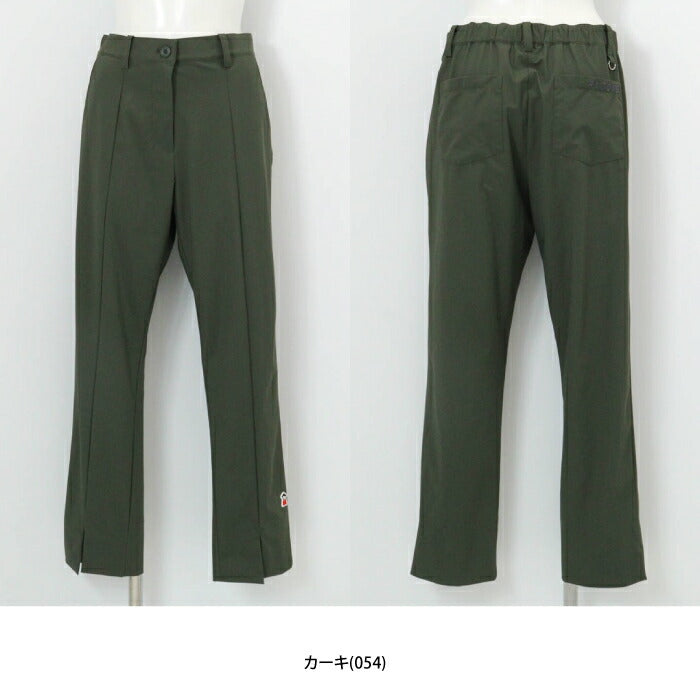 PICONE CLUB ピッコーネクラブ ゴルフウェア レディース 裾スリットUV冷感パンツ ロングパンツ ストレッチ性 すっきり見え 裾フロントスリット ウエストバック部分ゴム仕様 c557402