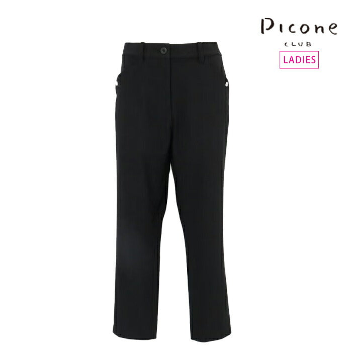 PICONE CLUB ピッコーネクラブ ゴルフウェア レディース UV速乾カノコクロップドパンツ すっきり履きやすい 伸縮性 ウエスト総ゴム仕様 c557403