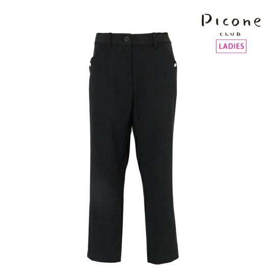 PICONE CLUB ピッコーネクラブ ゴルフウェア レディース UV速乾カノコクロップドパンツ すっきり履きやすい 伸縮性 ウエスト総ゴム仕様 c557403