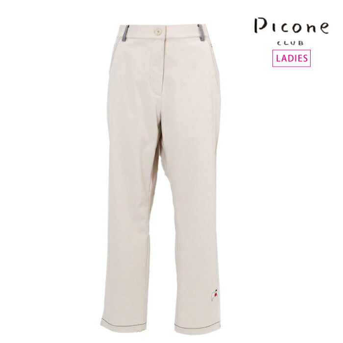 PICONE CLUB ピッコーネクラブ ゴルフウェア レディース フルダル速乾ピケパンツ ロングパンツ 透けにくい 吸水速乾性 伸縮性 c557501