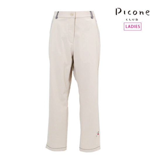 PICONE CLUB ピッコーネクラブ ゴルフウェア レディース フルダル速乾ピケパンツ ロングパンツ 透けにくい 吸水速乾性 伸縮性 c557501