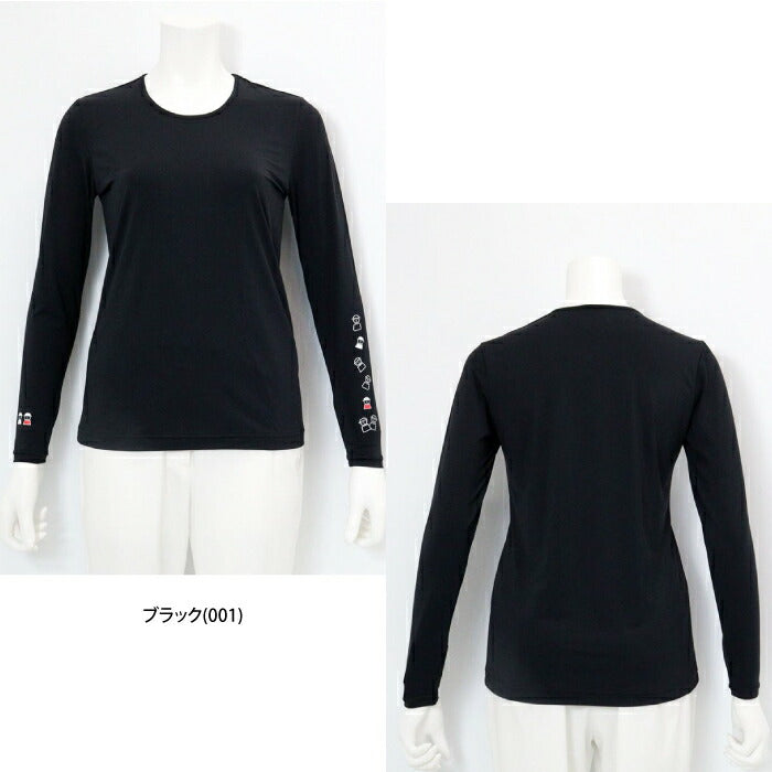 PICONE CLUB ピッコーネクラブ レディース ピコ柄クルーネックUV冷感インナー 伸縮素材 c559327