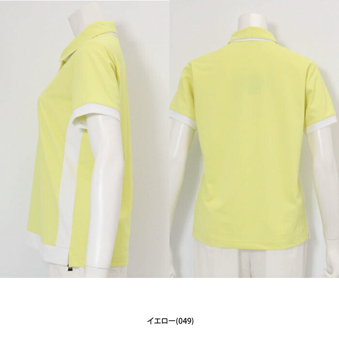 PICONE CLUB ピッコーネクラブ ゴルフウェア レディース 配色ラインUV速乾ポロシャツ 半袖 UVカット 吸水速乾 c559415