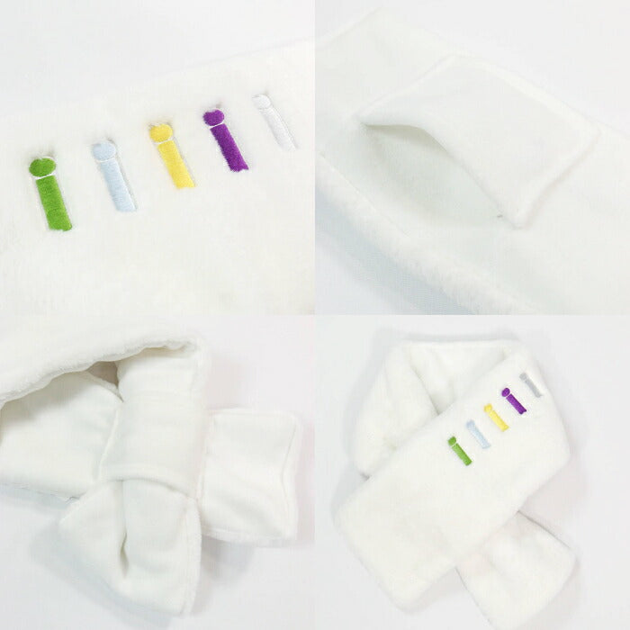 PICONE CLUB ピッコーネクラブ ゴルフウェア レディース ピコ刺繍ファーネックウォーマー フェイクファー 内側ループ付 コンパクト c610007