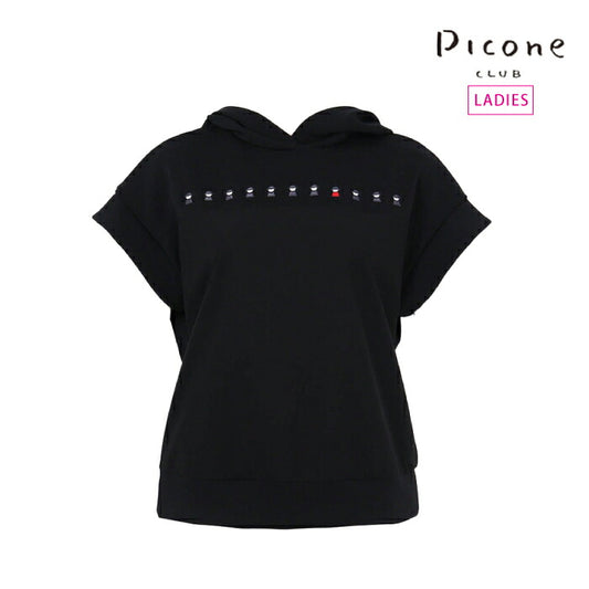 PICONE CLUB ピッコーネクラブ ゴルフウェア レディース ピコ刺繍UV冷感フードベスト スポーティカジュアル ロングシーズン着用可能 日本製 c619907