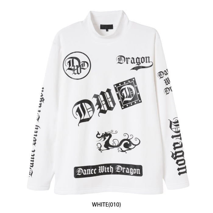 Dance With Dragon ダンスウィズドラゴン ゴルフウェア メンズKARUISHIモック トレーナー 軽量 保温 配色起毛 d1-111111