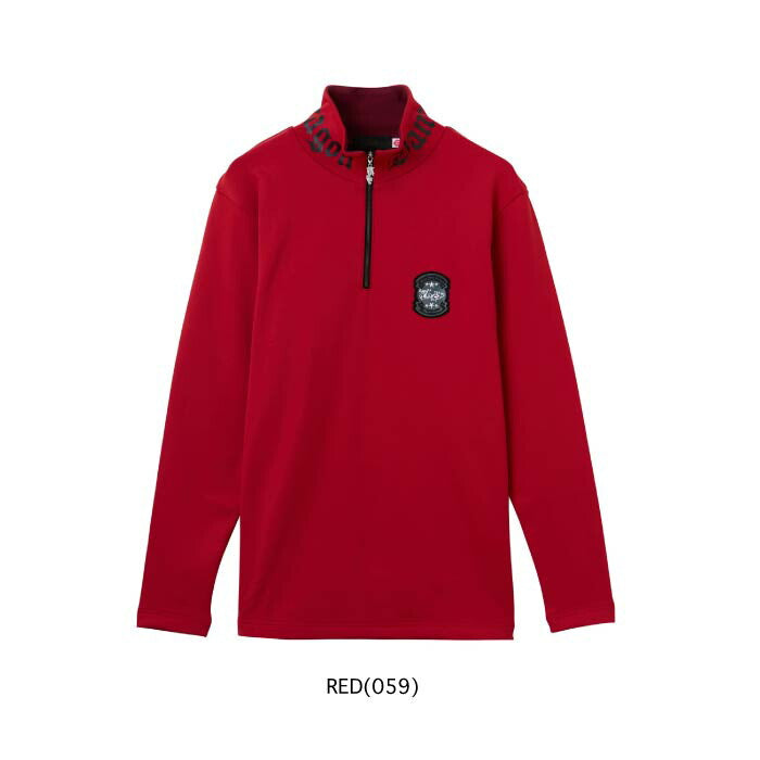 Dance With Dragon ダンスウィズドラゴン ゴルフウェア メンズ KARUISHIジップモック 長袖シャツ プルオーバー 高機能素材使用 軽量 保温 日本製 d1-181111