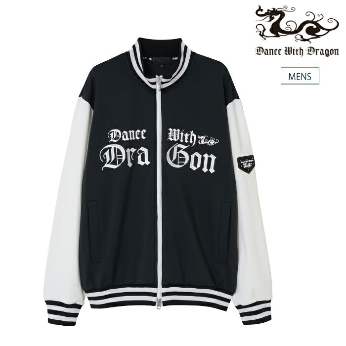 Dance With Dragon ダンスウィズドラゴン ゴルフウェア メンズ MICROVIENTジャージ トラックジャケット ブルゾン ストレッチ UVカット 接触冷感 吸水速乾 透け防止 d1-219110