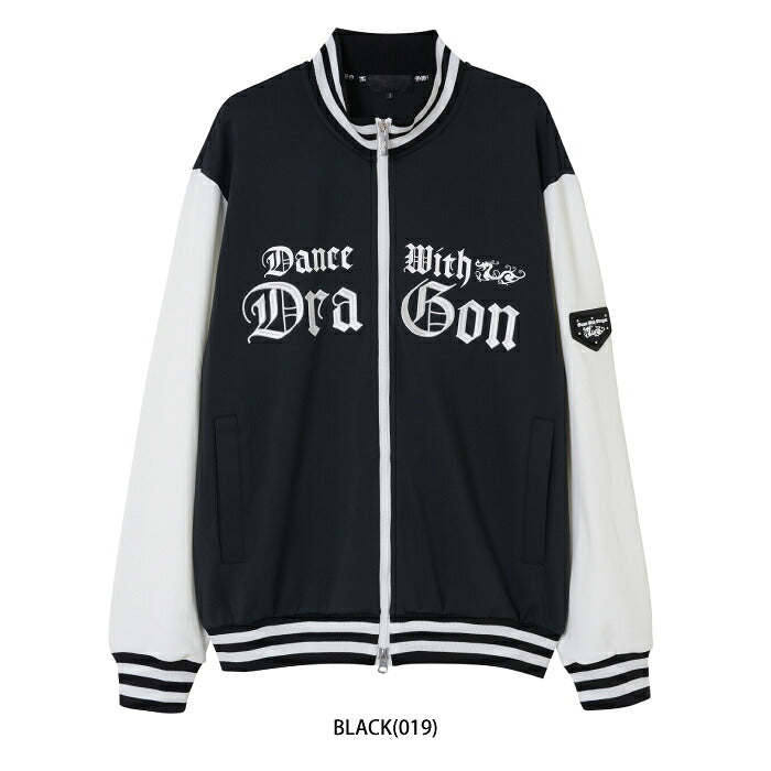 Dance With Dragon ダンスウィズドラゴン ゴルフウェア メンズ MICROVIENTジャージ トラックジャケット ブルゾン ストレッチ UVカット 接触冷感 吸水速乾 透け防止 d1-219110