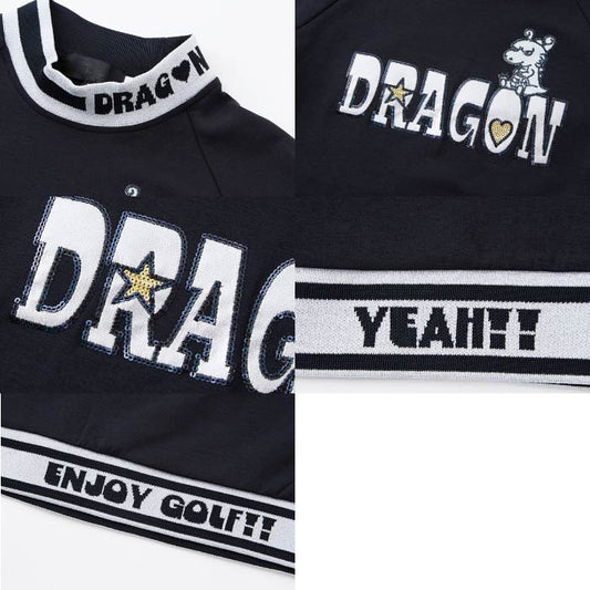 Dance With Dragon ダンスウィズドラゴン ゴルフウェア レディース DELTASLXジャージモック 長袖シャツ UVカット ストレッチ d2-180112