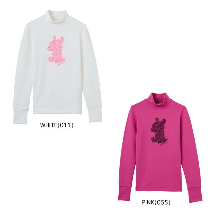 Dance With Dragon ダンスウィズドラゴン ゴルフウェア レディースKARUISHIハイネック 長袖シャツ 軽量 保温 日本製 d2-181110