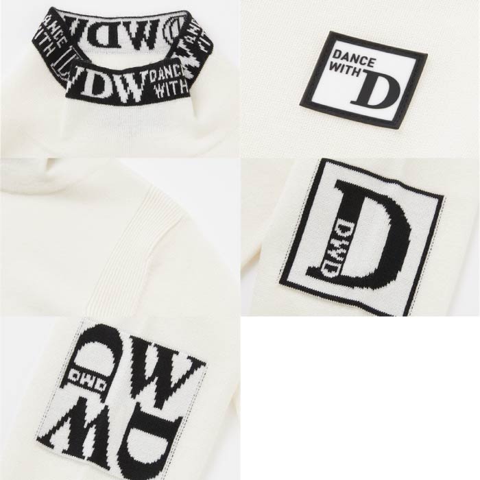 【20%OFF SALE】Dance With Dragon ダンスウィズドラゴン レディース ロゴポイントストレッチハイネックニット D2-649120