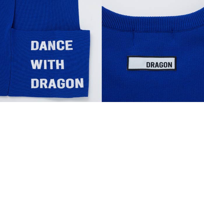 Dance With Dragon ダンスウィズドラゴン ゴルフニットベスト ゴルフウェア レディース クロップドニットベスト ショート丈 レイヤードスタイル D2-654720