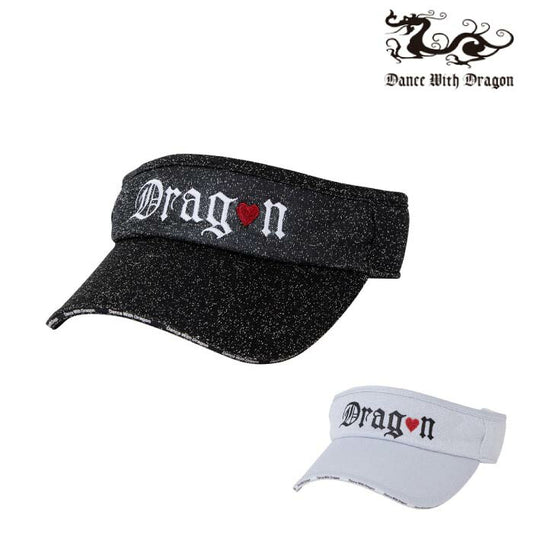 Dance With Dragon ダンスウィズドラゴン ゴルフウェア メンズ レディース ラメジャージバイザー D3-188210