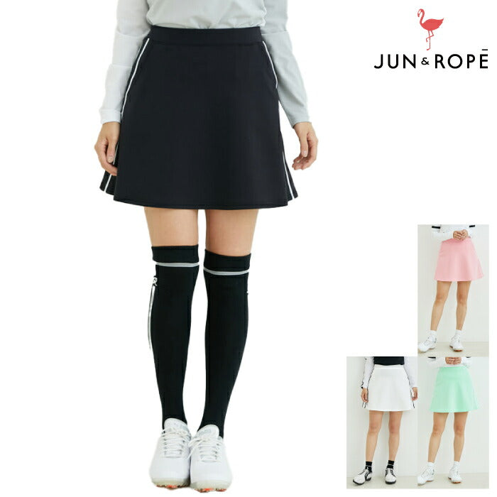 新品 JUN&ROPEメッシュ フレアスカート 【UV】【接触冷感】【防透】 M JUN&ROPE'｜【セットアップ対応】【吸水速乾】【UV】メッシュ