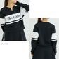 JUN&ROPE’ ジュンアンドロペ レディース ロゴ入り配色ジャージ長袖プルオーバー ERM72150