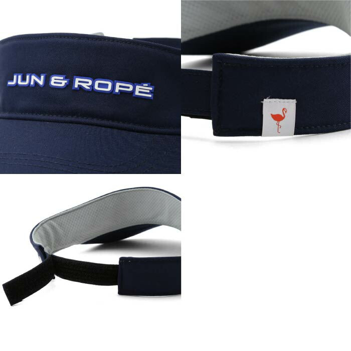 【30%OFF SALE】JUN&ROPE’ ジュンアンドロペ レディース ゴルフ アーガイルカラー立体ロゴバイザー ERU14020