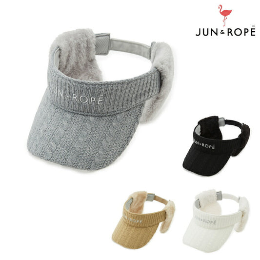 JUN&ROPE’ ジュンアンドロペ レディース ケーブルニット耳当て2WAYバイザー ERU43030