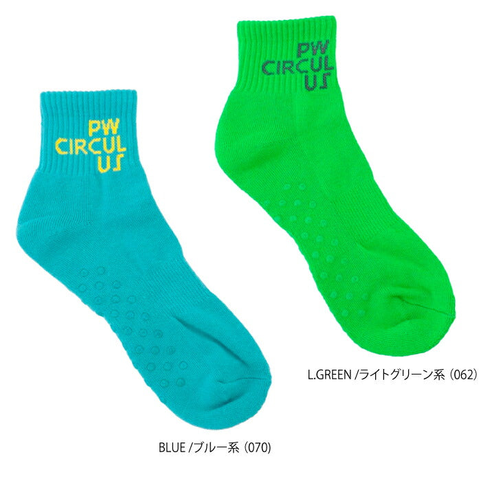 PW CIRCULUS ピーダブリュサーキュラス ゴルフウェア メンズ ブランドロゴ ショートソックス 虫よけ加工 GN7IGM0311
