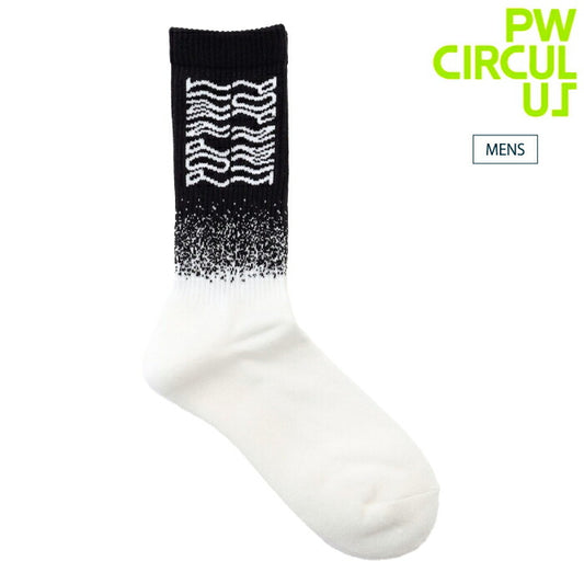 PW CIRCULUS ピーダブリュサーキュラス ゴルフウェア メンズ グラデーションソックス 底面パイル編み クッション性 快適な履き心地 GN7IGW0301