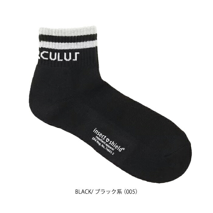 PW CIRCULUS ピーダブリュサーキュラス ゴルフウェア メンズ MEN ラインソックス ショート丈 インセクトシールド加工 虫よけ効果 甲部分メッシュ編み 通気性アップ gn7ilm0311