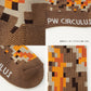 PW CIRCULUS ピーダブリュサーキュラス メンズ 8ビットカモフラージュ ミドル丈ソックス ゴルフ 底面パイル編み クッション性 快適な履き心地 gn7ilw0311