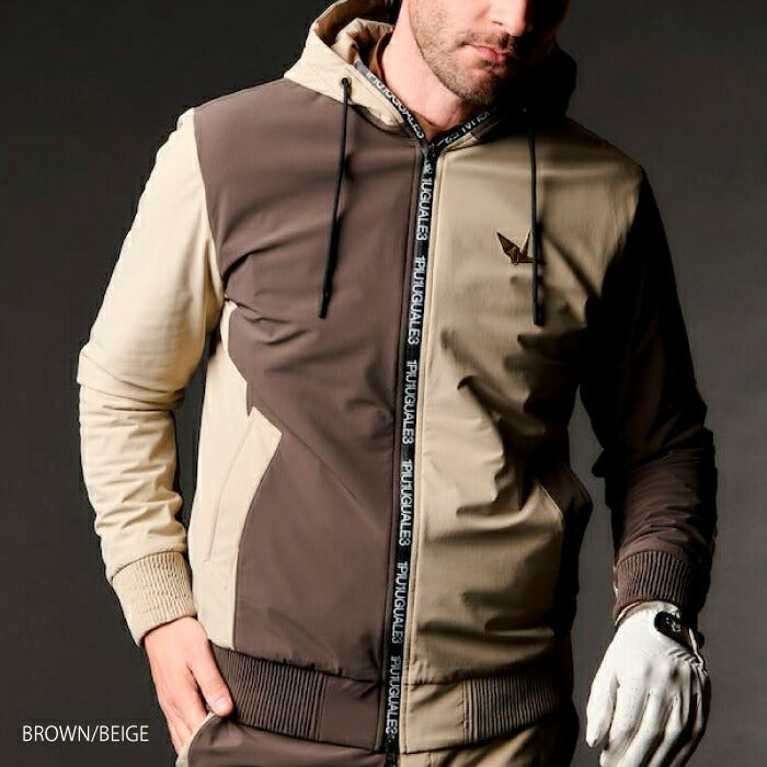 1PIU1UGUALE3 GOLF ウノピゥウノウグァーレトレゴルフ ゴルフウェア メンズ 113 GOLF CRAZY ZIP PARKER ジップパーカー セットアップ対応 GRB130-GPU012