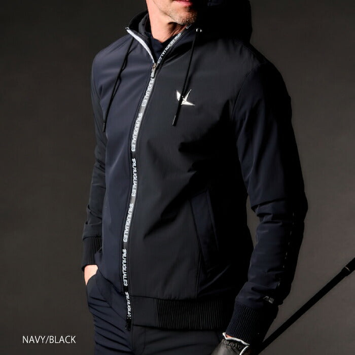 1PIU1UGUALE3 GOLF ウノピゥウノウグァーレトレゴルフ ゴルフウェア メンズ 113 GOLF CRAZY ZIP PARKER ジップパーカー セットアップ対応 GRB130-GPU012