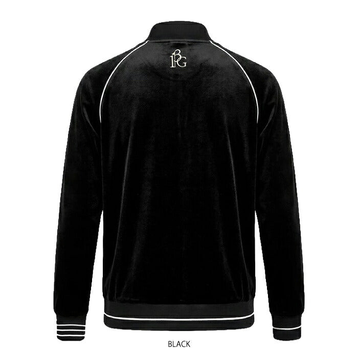 1PIU1UGUALE3 GOLF ウノピゥウノウグァーレ ゴルフウェア メンズ 113 GOLF VELOUR PIPING JACKET ブルゾン 立体カッティング採用 ベロア特有の柔らかさとウールの温もり セットアップ対応 grb149-gpu048
