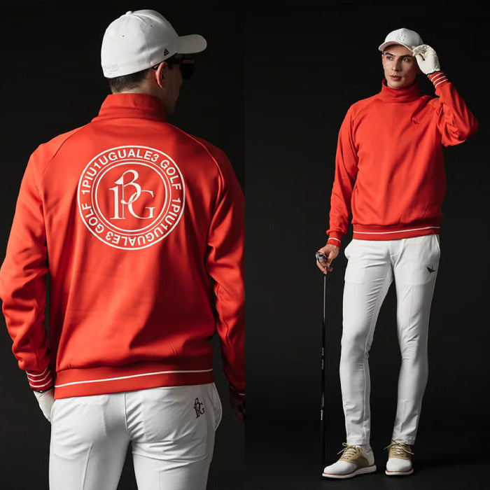 1PIU1UGUALE3 GOLF ウノピゥウノウグァーレトレゴルフ ゴルフウェア メンズ 113 GOLF MOCK NECK BLOUSON モックネック ブルゾン 4WAYストレッチ 汗冷えを防止 日本製 grb150-gpe068