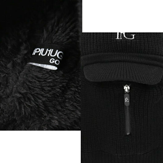 1PIU1UGUALE3 GOLF ウノピゥウノウグァーレトレゴルフ ゴルフウェア メンズ レディース 113 GOLF BALACLAVA バラクラバ つば付きニット 帽子 ネックウォーマー 防寒 GRG507-GAW002