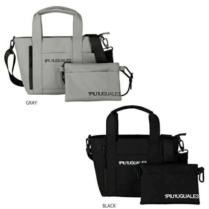 1PIU1UGUALE3 GOLF ウノピゥウノウグァーレトレゴルフ メンズ レディース 113 GOLF TOTE BAG SMALL Sサイズ ハイエンド トートバッグ 防水PU加工 止水ジップ採用 GRG519-GPE040