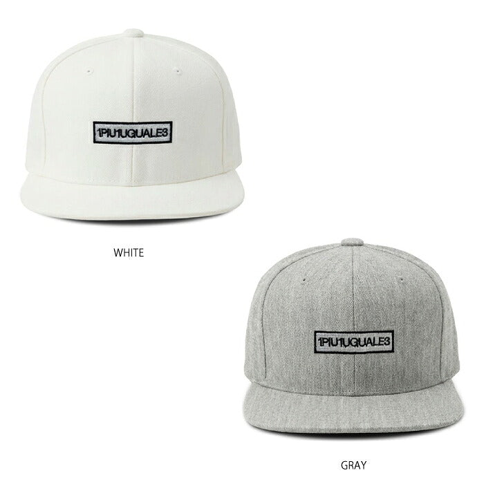1PIU1UGUALE3 GOLF ウノピゥウノウグァーレトレゴルフ ゴルフウェア メンズ レディース 113 GOLF PREMIUM SNAPBACK 113G LOGO CAP キャップ 帽子 ストレッチ 吸汗速乾性 サイズ微調整可能 grg522-gaw018