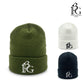 1PIU1UGUALE3 GOLF ウノピゥウノウグァーレトレゴルフ ゴルフウェア メンズ レディース 113 GOLF CUFFED KNIT BEANIE 113G LOGO ニットビーニー ニット帽 顔周りがシャープに見える立体的なシルエット grg524-gaw019
