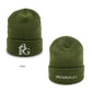 1PIU1UGUALE3 GOLF ウノピゥウノウグァーレトレゴルフ ゴルフウェア メンズ レディース 113 GOLF CUFFED KNIT BEANIE 113G LOGO ニットビーニー ニット帽 顔周りがシャープに見える立体的なシルエット grg524-gaw019