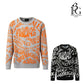 1PIU1UGUALE3 GOLF ウノピゥウノウグァーレトレゴルフ ゴルフウェア メンズ 113 GOLF JACQUARD KNIT CREW MELTING LETTER ハイゲージニット ストレッチ性 保温性 透湿性 grk102-gpe069
