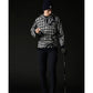 1PIU1UGUALE3 GOLF ウノピゥウノウグァーレ ゴルフウェア メンズ 113 GOLF JACQUARD KNIT HOODIE BIRD IN CAGE ニットパーカー 保温性 透湿性 ソフトな肌触りと軽やかな着心地 grk103-gpe070