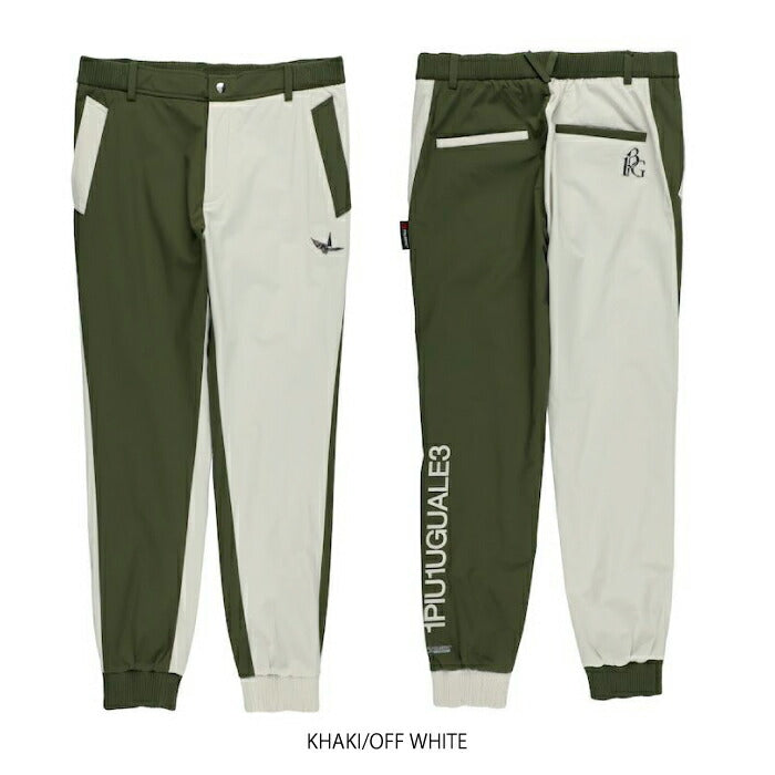 1PIU1UGUALE3 GOLF ウノピゥウノウグァーレトレゴルフ ゴルフウェア メンズ 113 GOLF CRAZY RIB PANTS リブ ロングパンツ セットアップ対応 GRP192-GPU012