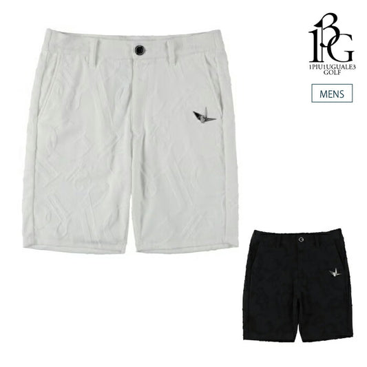 1PIU1UGUALE3 GOLF ウノピゥウノウグァーレトレゴルフ ゴルフウェア メンズ 113 GOLF 113G PILE SHORTS ショートパンツ 吸湿性 形状安定性 日本製 セットアップ対応 grp208-gcu005